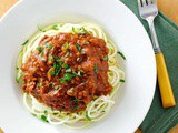 Crock Pot Turkey Bolognese Sauce with Zucchini Noodles