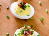 Deviled Eggs with Bacon and Chives (Paleo, Keto, Whole30)