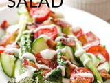 Easy Grilled Romaine Salad With Bacon And Ranch Dressing