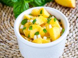 Fresh Peach Basil Salsa