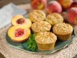 Fresh Peach Paleo Muffins