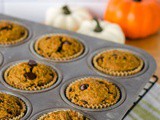 Pumpkin Chocolate Chip Muffins (Keto, Paleo, Gluten Free)