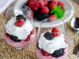 Raspberry Blackberry Coconut Parfait