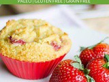 Strawberry Muffins (Paleo, Gluten Free)