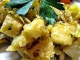 Celery Root and Potatoes with Sauteed Leeks and Thyme