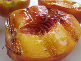 Grilled Peach Salad with Rosemary Vinaigrette