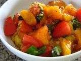 Polenta with Tomatoes, Basil, and Balsamic Reduction