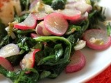 Sauteed Radish Greens with Spring Onions