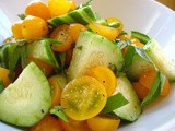 Summer Salad with Cucumber and Cherry Tomatoes