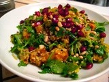 Warm Quinoa Salad with Roasted Kabocha and Pomegranate