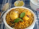 Egg Dum Biryani | Restaurant Egg Biryani Recipe | Hyderabad Egg Biryani