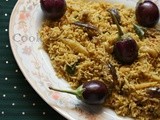 Vangi Bhath | Brinjal Rice Recipe | Lunch box recipe