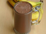 Banana, Flaxseed & Chocolate Icecream Shake