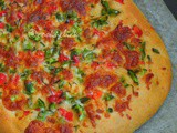 Cheese and Bellpeppers Focaccia