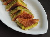 Cheesy Pesto Potato Sandwich Toast/Mini Pesto Potato Cheese Sandwich