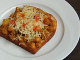 Chickpeas & Potato Open Sandwich