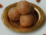 Coconut Almond Laddoos/Coconut Laddu with Almonds