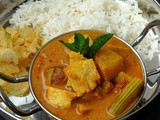 Egg White Cubes & Vegetable Kurma/ Mutta Kaaikari Kurma