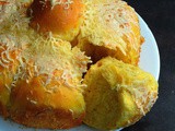 Eggless Cheese Pumpkin Bread