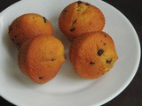 Eggless Lemon Chocolate Chips Mini Muffins