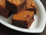 Eggless Peanut Butter Swirl Brownies