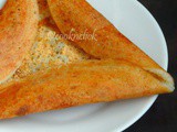 Foxtail Millet Podi Dosa/Thinai Podi Dosa