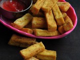 Gluten free Mini Tofu Fingers/Fried Tofu Fingers