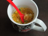 Microwave Vegetable Omelette in Mug