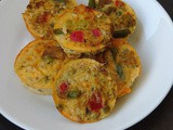 Mini Crustless Mixed Vegetable Quiche