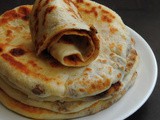 Mushroom Masala Stuffed Kulcha/Dhingri Kulcha