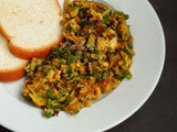 Scrambled Eggs with Green Bellpepper & cheese