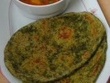 Spinach Naan/Palak Naan