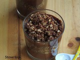 Stove Top Toasted Chocolate Oats & Chocolate Mousse Parfait
