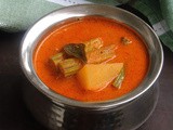 Thengai Aracha Kuzhambu/Masala Coconut Gravy - No Onion No Garlic Recipe
