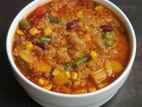 Vegan Mixed Vegetables & Kidney Beans Quinoa Soup