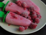 Vegan Raspberry Almond Milk Popsicle