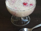 Vegan Raspberry Sago Pudding