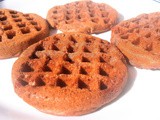 Eggless Whole Wheat Chocolate Waffles