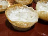Mini Appams served with Instant coconut milk (Mini fermented rice pancakes with instant coconut milk)