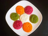 Vegetable Mini Dosa for kids (Colourful Coin Dosa)