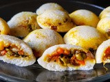 Vegetable stuffed Idli