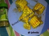 Boiled Corn Cob With Oregano