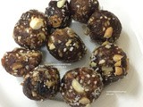Dates and mixed nuts ball