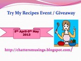 Giveaway @ Homely food, Meena