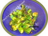 Okra Fry with Curd & Fennel