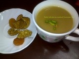 Parsley with Chest nut, Zucchini & Sweet Potato Soup