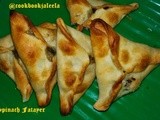 Spinach Fatayer /Arabic Samosa