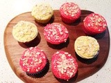 The Colours of Holi - Gujiya flavoured Cupcakes