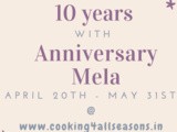 10 Years of Blogging, Celebration with Anniversary Mela & Giveaways