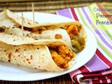 Capsicum Paneer Frankie | How to make Easy Capsicum Paneer Wrap